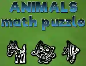 Žaidimas Animals Math Puzzles internete