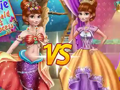 Žaidimas Anna mermaid vs princess internete