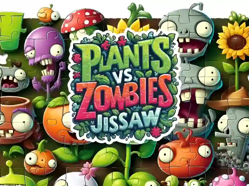 Žaidimas Plants vs Zombies Jigsaw internete
