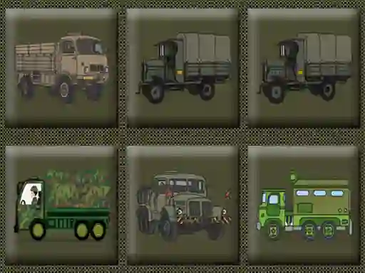 Žaidimas Army Trucks Memory internete