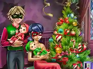 Žaidimas Dotted Girl Family Christmas internete