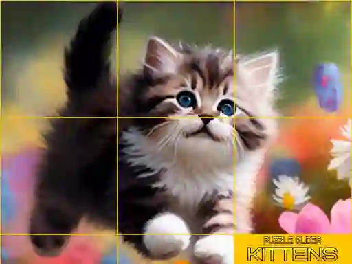 Žaidimas Puzzle Sliding Kittens internete