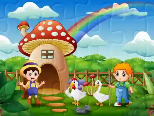 Žaidimas Farm Animal Jigsaw internete