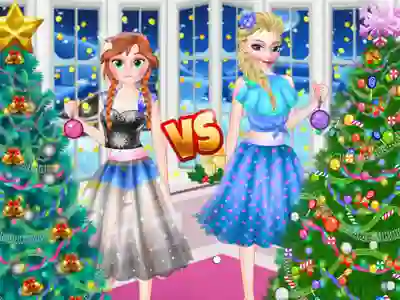 Žaidimas Ellie VS Annie Christmas Tree internete