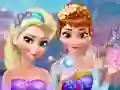 Žaidimas Anna & Elsa Makeover internete