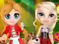 Žaidimas Little Elsa In Red Hood internete