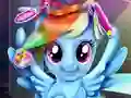 Žaidimas Rainbow pony real haircuts internete
