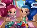 Žaidimas Shimmer And Shine Wardrobe Cleaning internete
