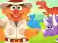 Žaidimas 123 Sesame Street: Ernie's Dinosaur Day Care internete