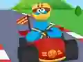 Žaidimas 123 Sesame Street: Cookie Kart Racing internete