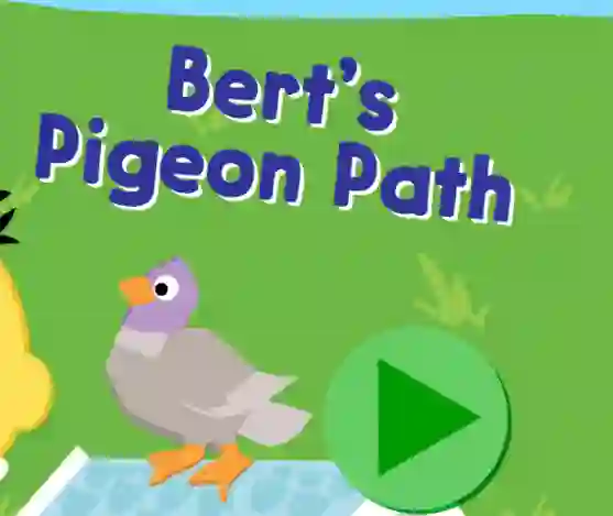 Žaidimas 123 Sesame Street: Bert's Pigeon Path internete