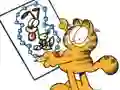 Žaidimas Garfield connects the dots internete