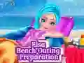 Žaidimas Elsa Beach Outing Preparation internete