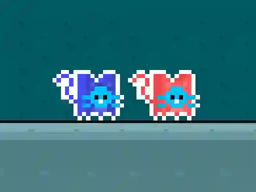 Žaidimas Red and Blue Cats internete