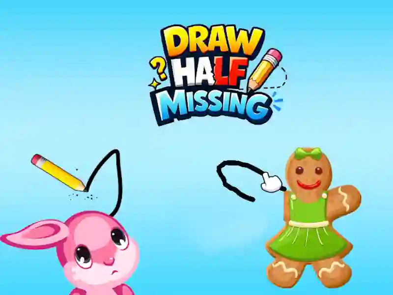 Žaidimas Draw Half Game internete