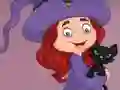 Žaidimas G2E Happy Witch Girl And Cat Room Escape internete