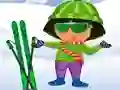 Žaidimas Dora Ski Dress up internete