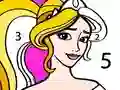 Žaidimas Princess Coloring By Number internete