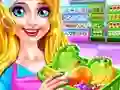 Žaidimas Supermarket Girl Cleanup internete