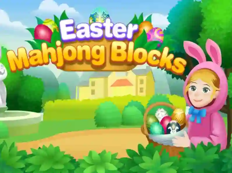 Žaidimas Mahjong Blocks Easter internete