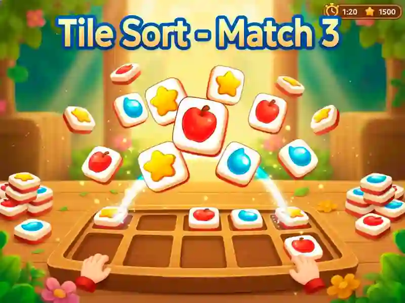 Žaidimas Tile Sort - Match 3 internete