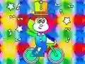 Žaidimas Coloring Book: Monkey Rides Unicycle internete