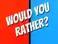 Žaidimas Would You Rather? internete