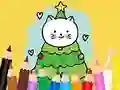 Žaidimas Coloring Book: Cats And Christmas Tree internete