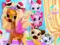 Žaidimas Pets Grooming Bubble Party internete