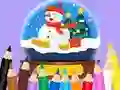 Žaidimas Coloring Book: Christmas Crystal Ball internete