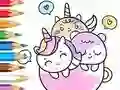 Žaidimas Coloring Book: A Cup Of Unicorn internete