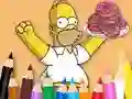 Žaidimas Coloring Book: Simpson Doughnut internete