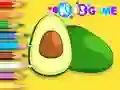 Žaidimas Coloring Book: Avocado Fruit internete