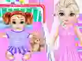 Žaidimas Little Elsa Caring Day internete