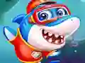 Žaidimas Little Panda Shark Family internete