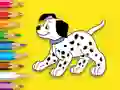 Žaidimas Coloring Book: Cute Spotted Dog internete