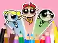 Žaidimas Coloring Book: The Powerpuff Girls internete