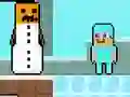 Žaidimas Noob vs Pro Snowman internete