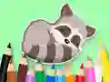 Žaidimas Coloring Book: Baby Raccoon internete