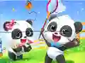 Žaidimas Jigsaw Puzzle: Baby Panda Spring Outing internete