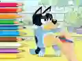Žaidimas Coloring Book: Bluey And Bingo internete