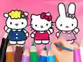 Žaidimas Coloring Book: Hello Kitty With Friends internete