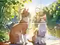 Žaidimas Jigsaw Puzzle: Cats In Pairs internete