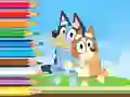 Žaidimas Coloring Book: Bluey And Bingo Holiday internete