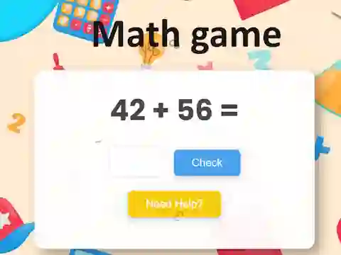 Žaidimas Math game internete