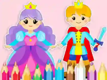 Žaidimas Coloring Book: Sweet Royal Date internete