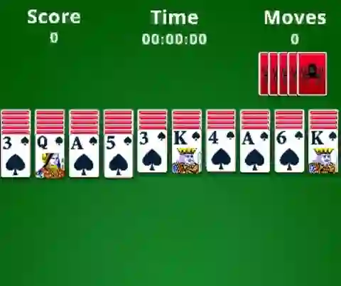 Žaidimas Spider Solitaire internete
