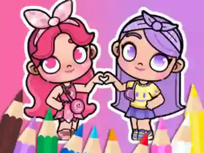 Žaidimas Coloring Book: BFF In Avatar World internete