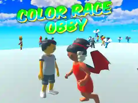 Žaidimas Color Race Obby internete