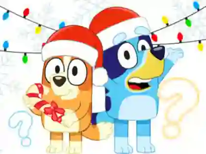 Žaidimas Kids Quiz: Bluey Christmas Quiz internete